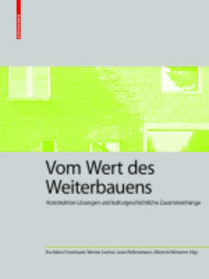 cover image of Vom Wert des Weiterbauens